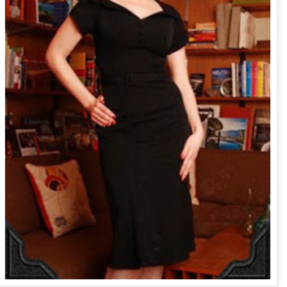 Dixiefried Pinup Couture black Madison Ave sz M